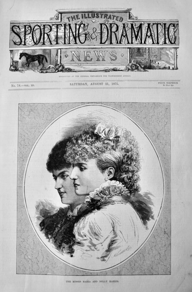 The Misses Maria and Nelly Harris.  1875.
