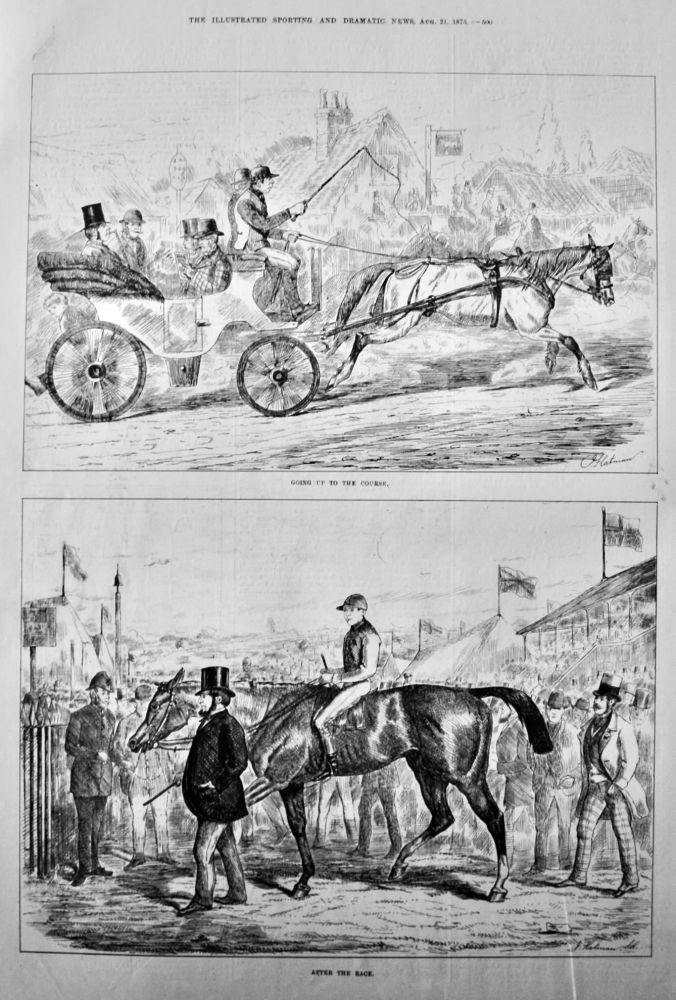 Going up to the Course.  &   After the Race.  1875.
