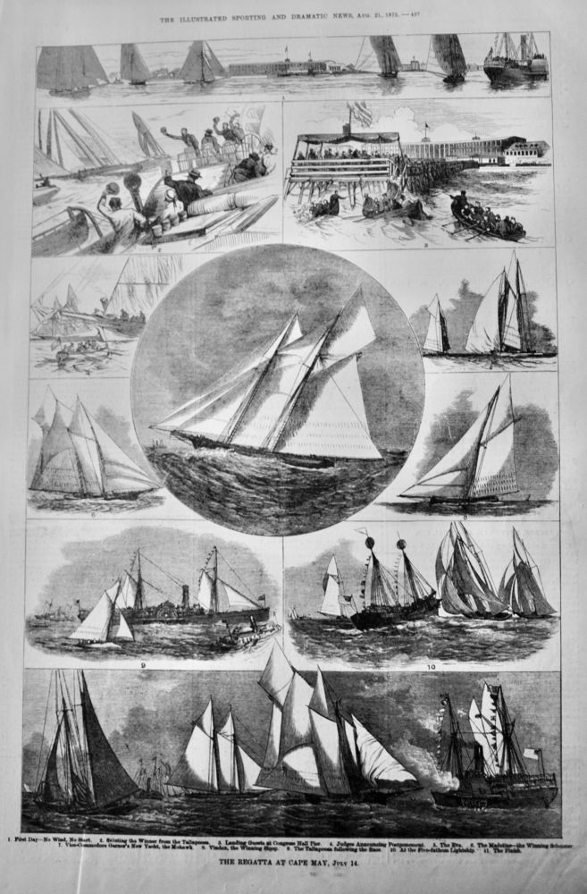 The Regatta at Cape May, July 14th 1875.