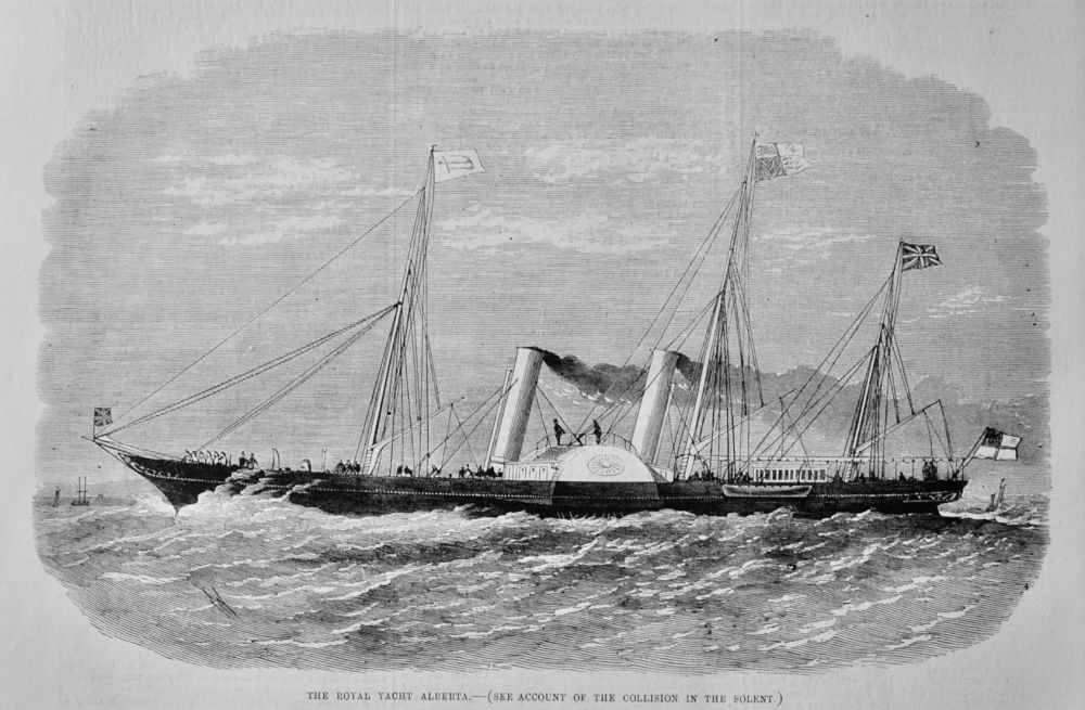 The Royal Yacht Alberta.  1875.