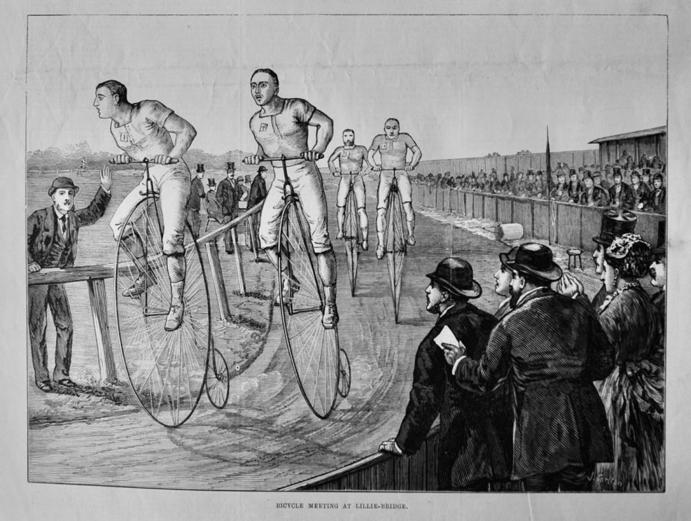 Bicycle Meeting at Lillie-Bridge.  1875.