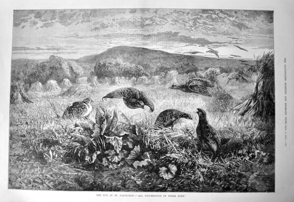 The Eve of St. Partridge- "All Unconscious of their Fate."  1875.