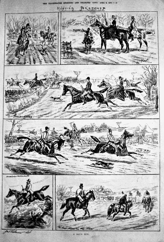 Hunting Sketches.  1875.