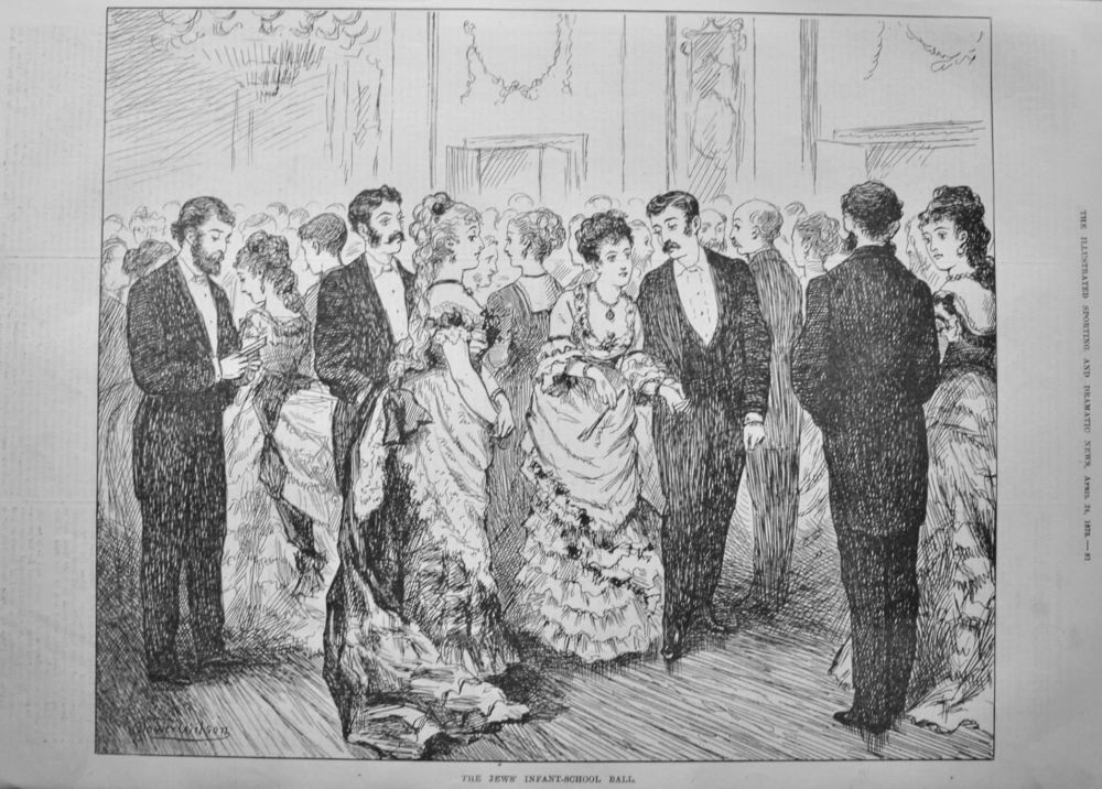 The Jews' Infant-School Ball.  1875.