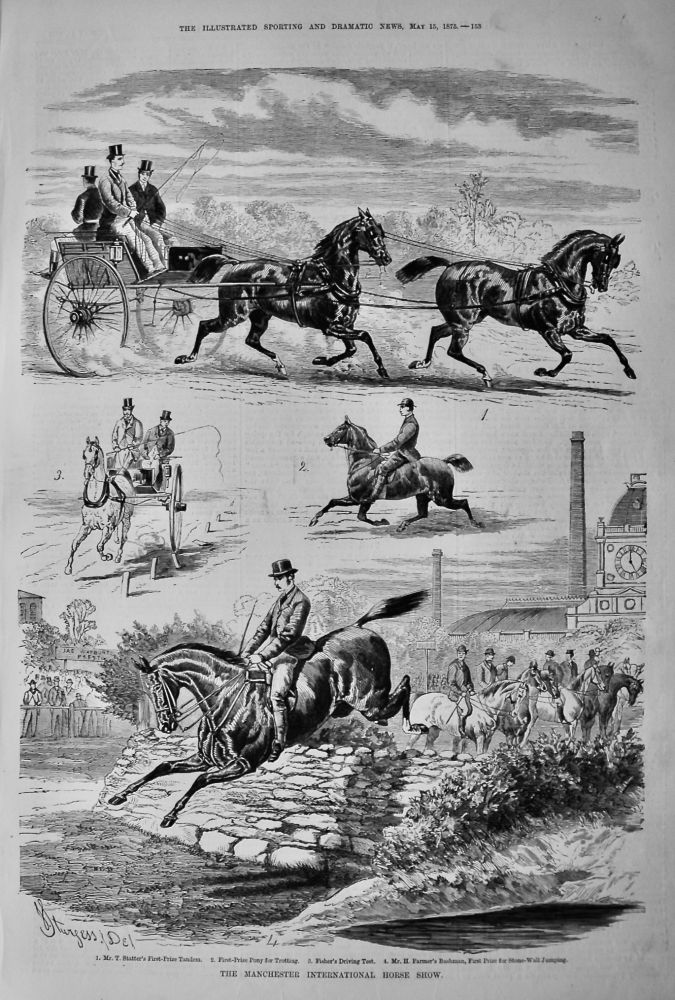 The Manchester International Horse Show.  1875.