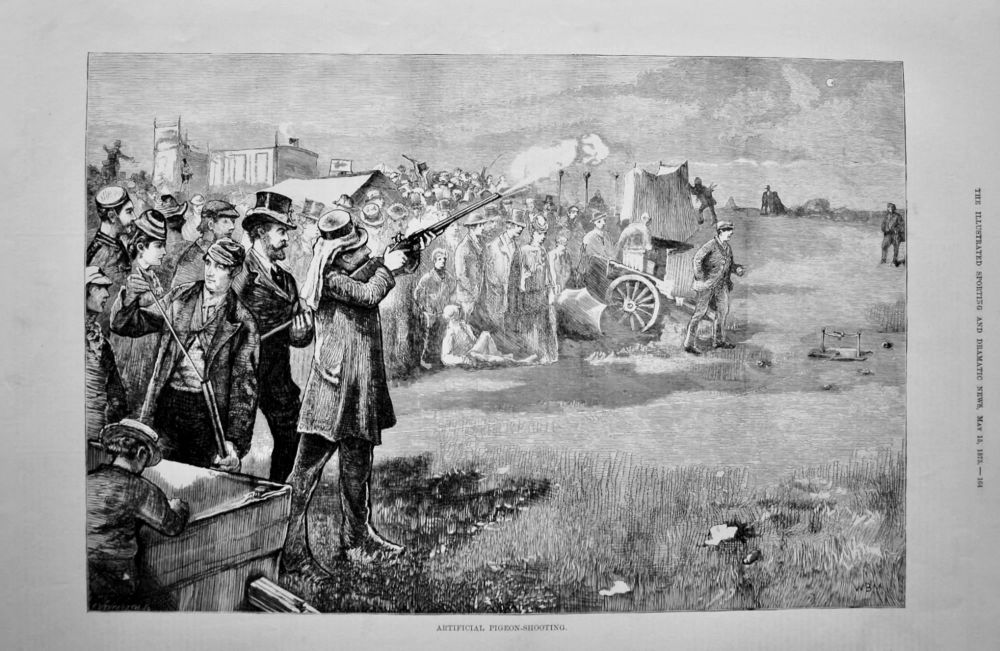 Artificial Pigeon-Shooting.  1875.