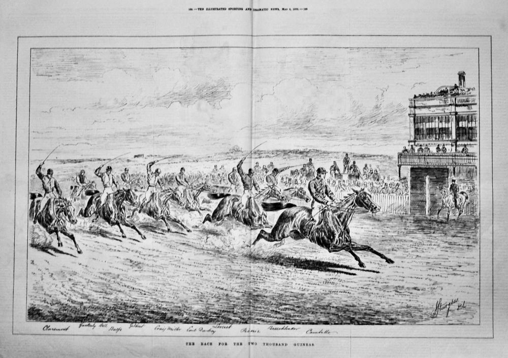 The Race for the Two Thousand Guineas.  1875.