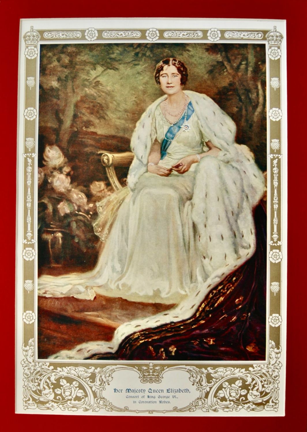 Her Majesty Queen Elizabeth, Consort of King George VI., in Coronation Robe