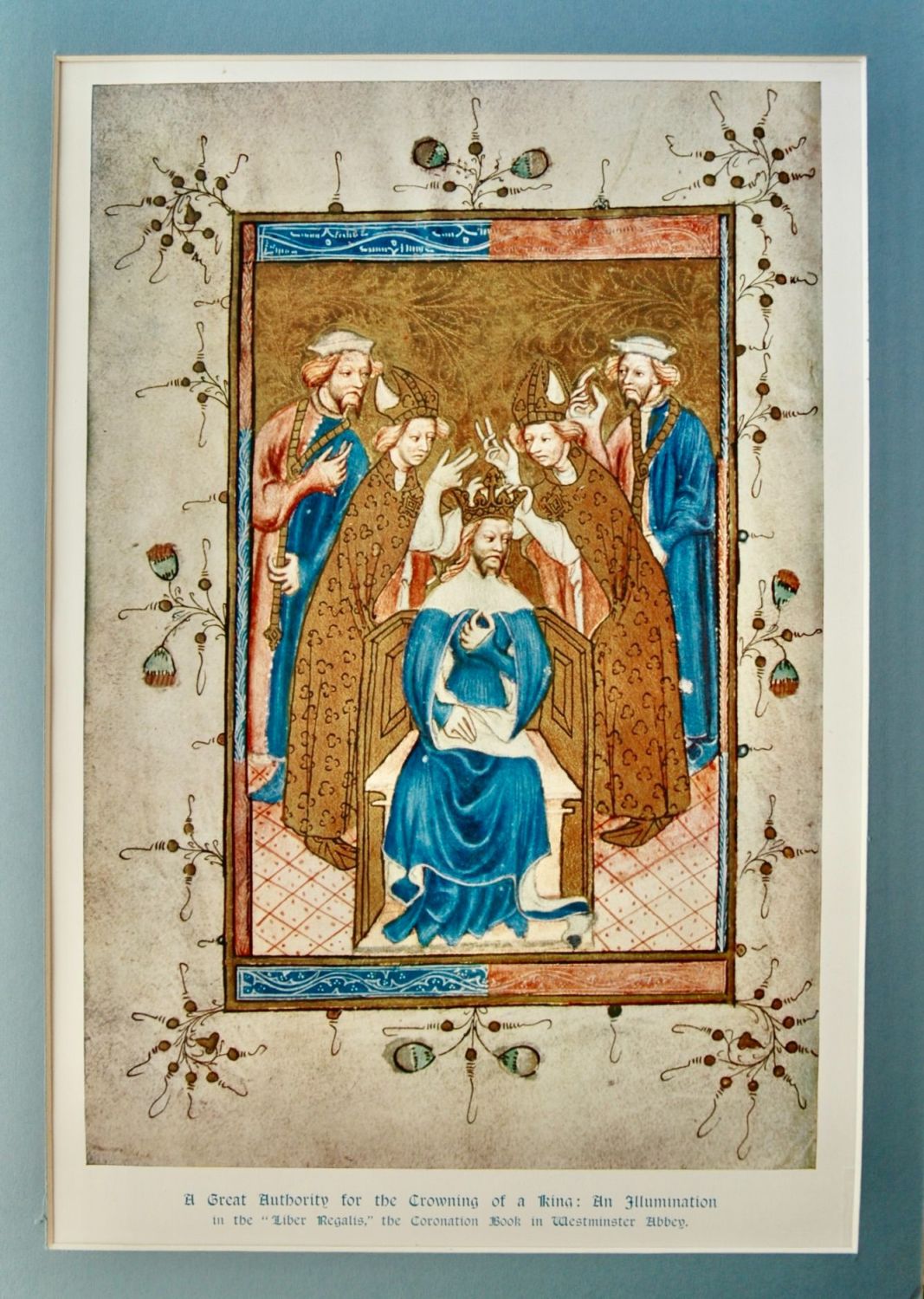 A Great Authority for the Crowning of a King :  An Illumination in the 