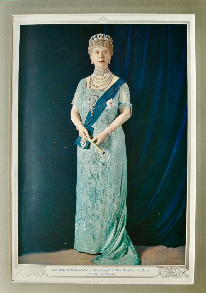 The Official Natural-Colour Photograph of Her Majesty the Queen as She is To-day. (Queen Mary).