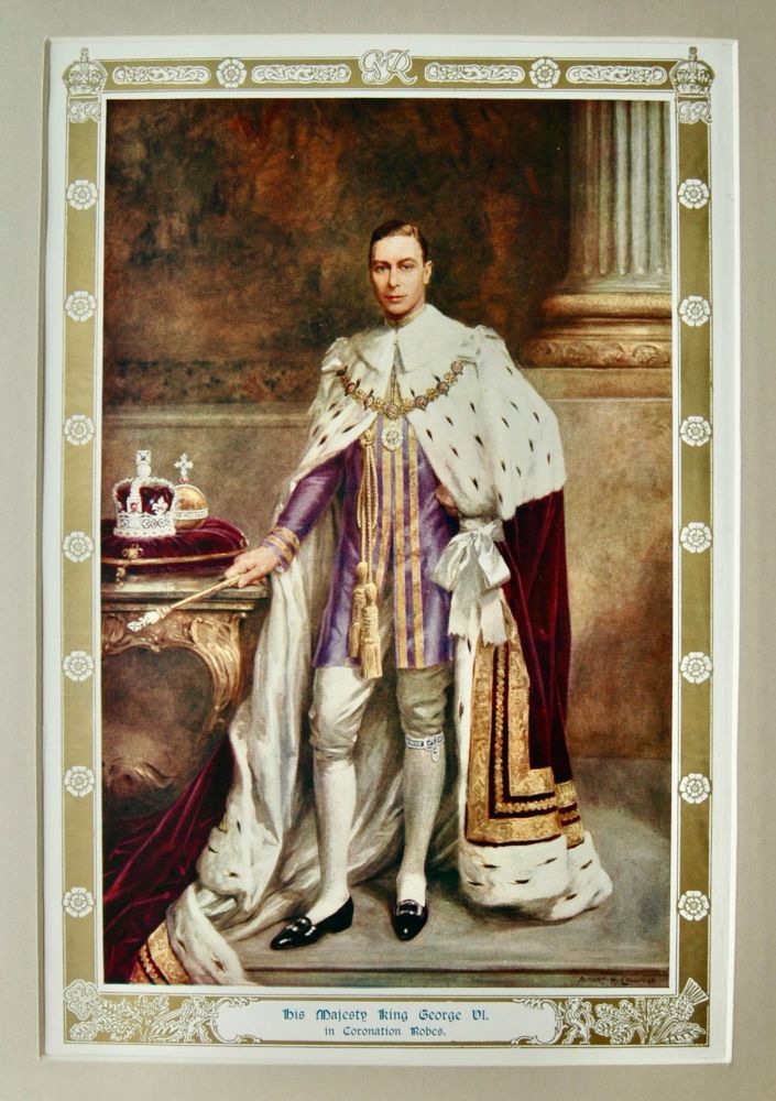 His Majesty King George VI. in Coronation Robes.