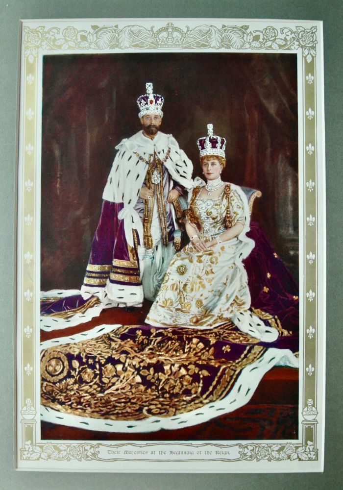 Their Majesties at the Beginning of their Reign.  (King George V. and Queen Mary.)