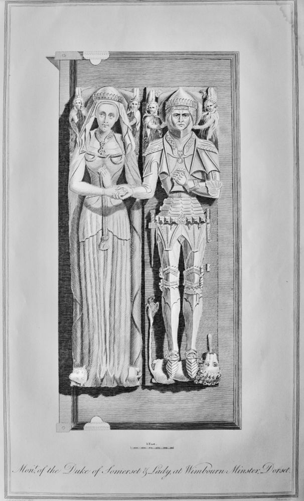 Monument of the Duke of Somerset & Lady, at  Wimbourne Minster, Dorset.