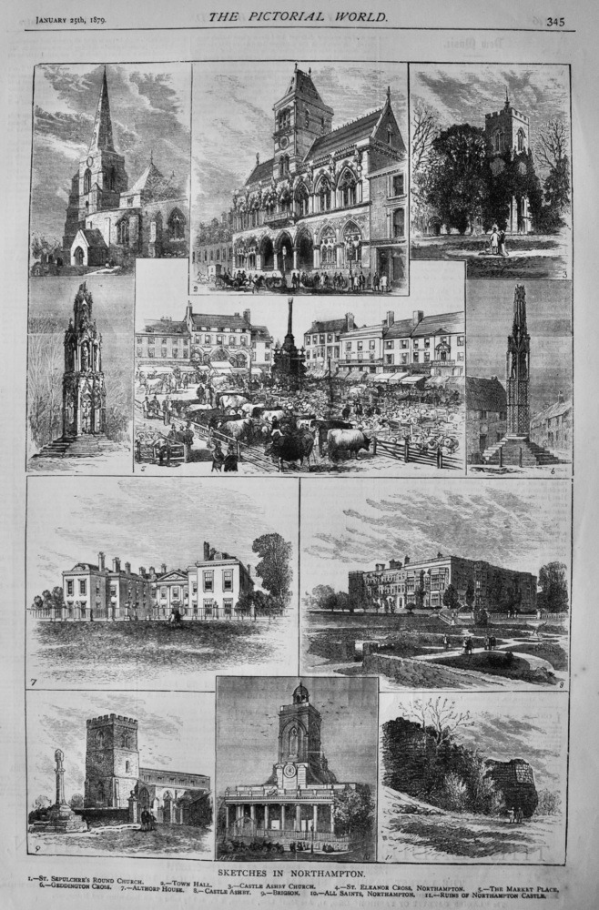 Sketches in Northampton.  1879.
