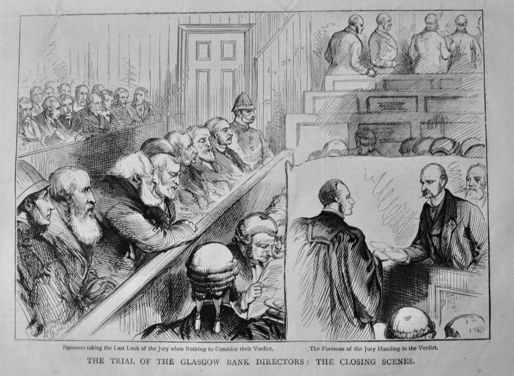 The Trial of the Glasgow Bank Directors :  The Closing Scenes.  1879.