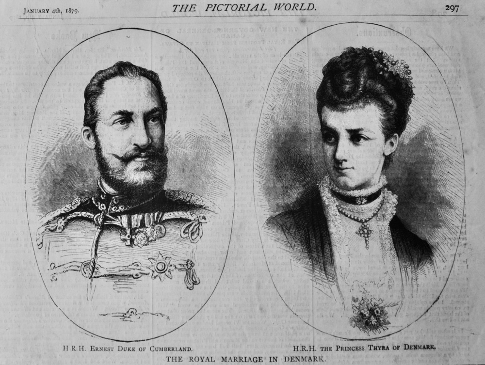 The Royal Marriage in Denmark.  1879.