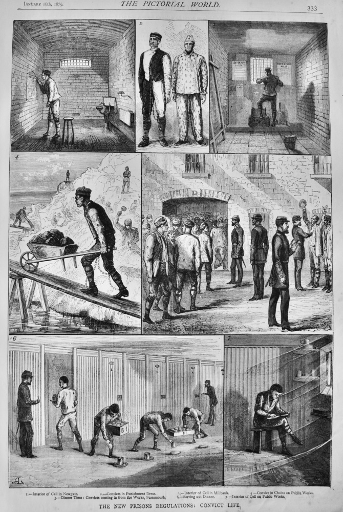 The New Prisons Regulations :  Convict Life.  1879.