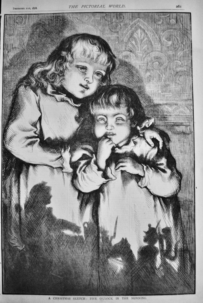A Christmas Sketch :  Five O'Clock in the Morning.  1878.