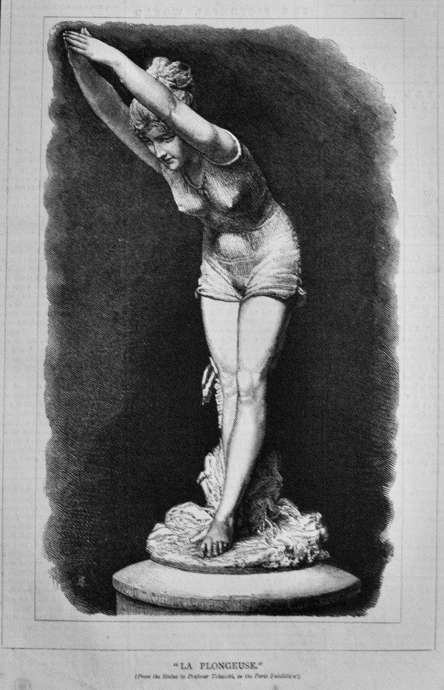 "La Plongeuse." (From the Statue by Professor Tabacchi, in the Paris Exhibition.)  1878.