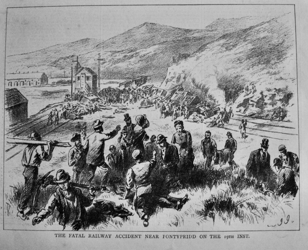The Fatal Railway Accident near Pontypridd on the 19th. Inst. 1878.