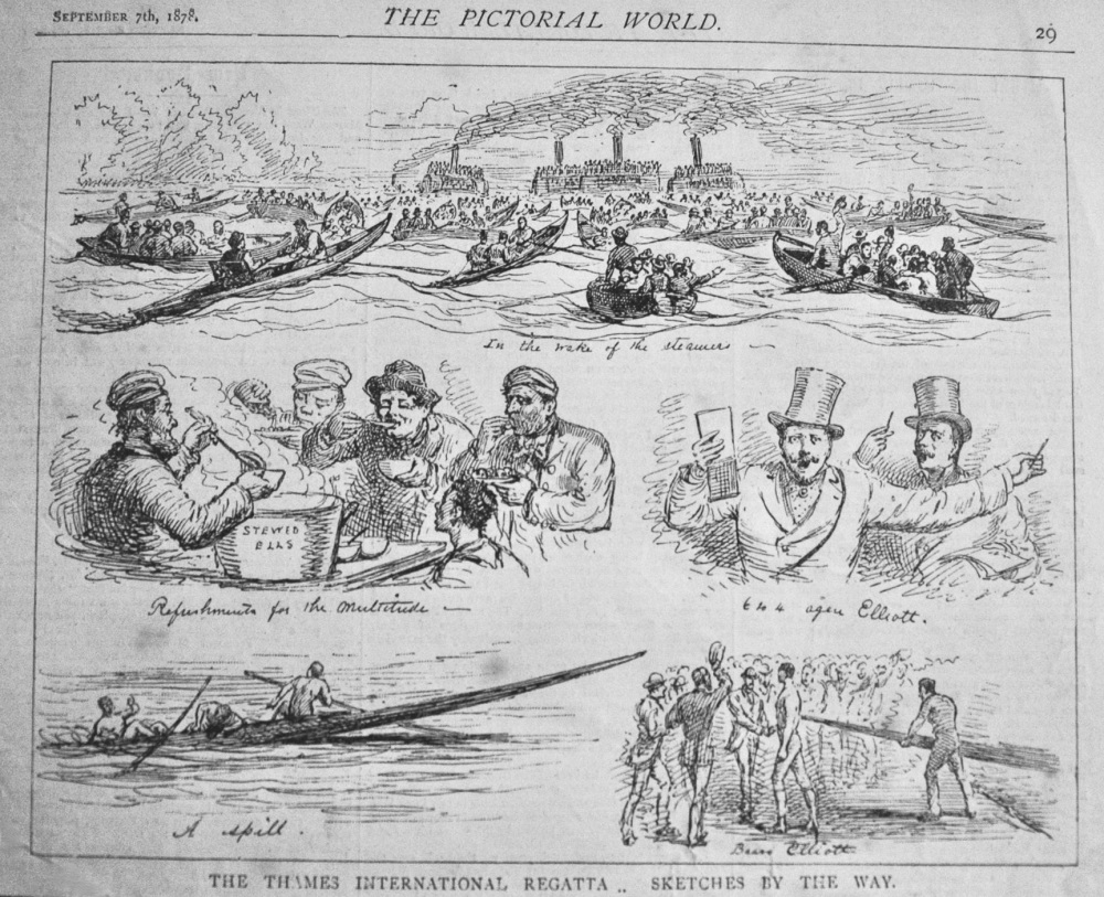 The Thames International Regatta :  Sketches by the Way.  1878.