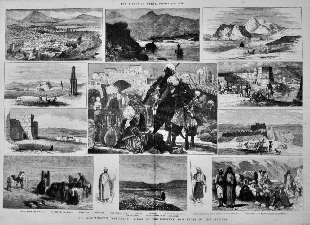 The Afghanistan Difficulty :  Views of the Country and Types of the Natives.  1878.