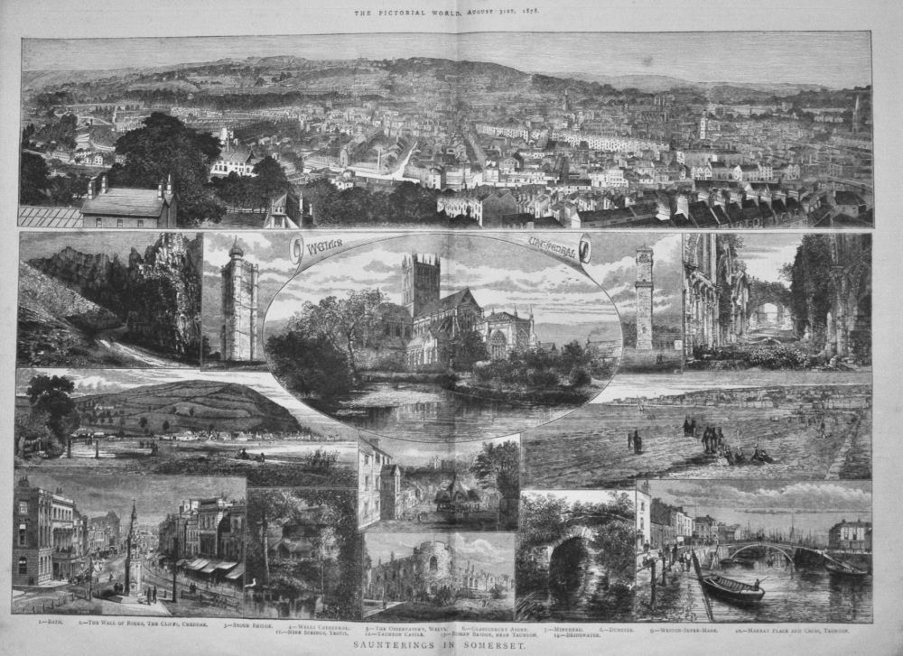 Saunterings in Somerset.  1878.