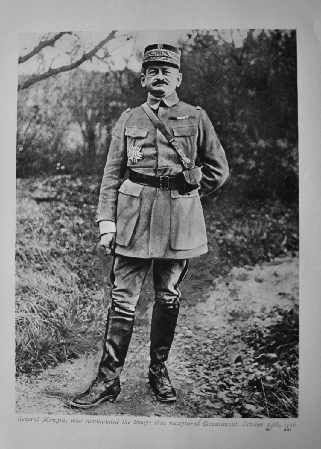 General Mangin, who commanded the troops that recaptured Douaumont, October