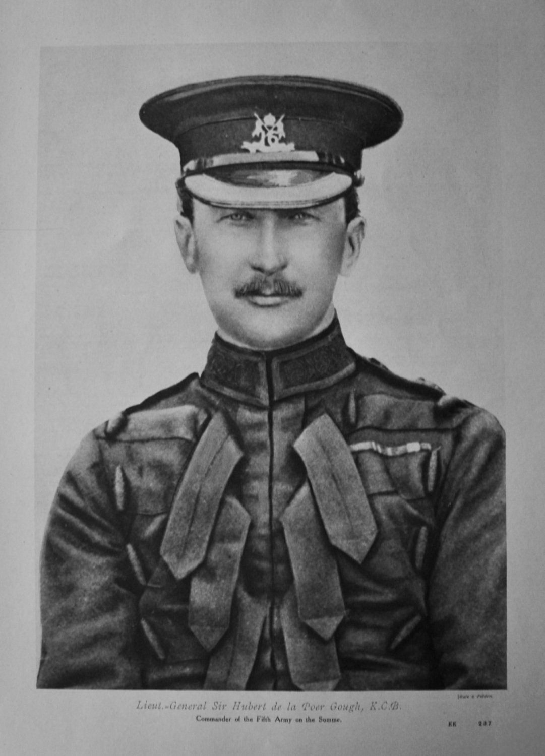 Lieut.-General Sir Hubert de la Pier Gough, K.C.B.  Commander of the Fifth 