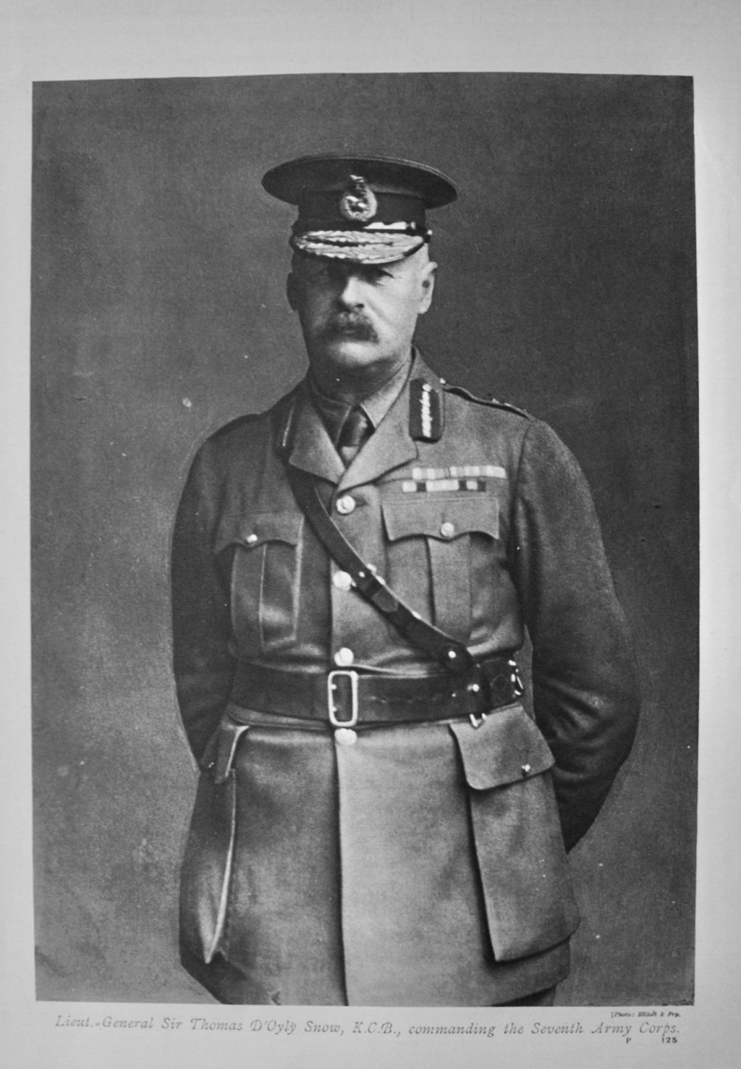 Lieut.-General Sir Thomas D'Oyly Snow, K.C.B., commanding the Seventh Army 