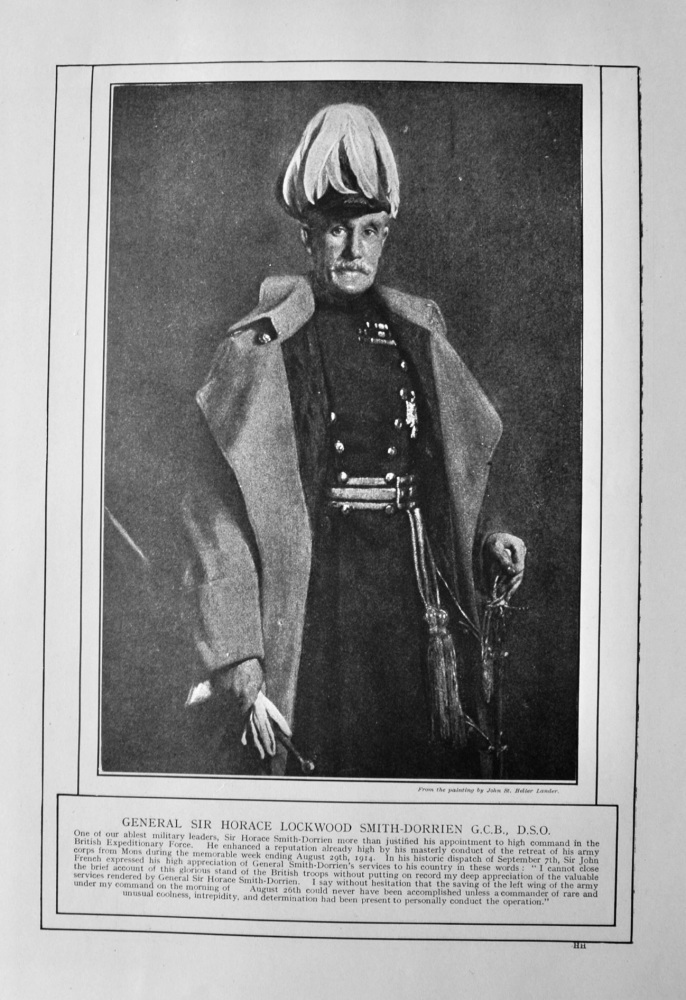 General Sir Horace Lockwood Smith-Dorrien  G.C.B.,  D.S.O.