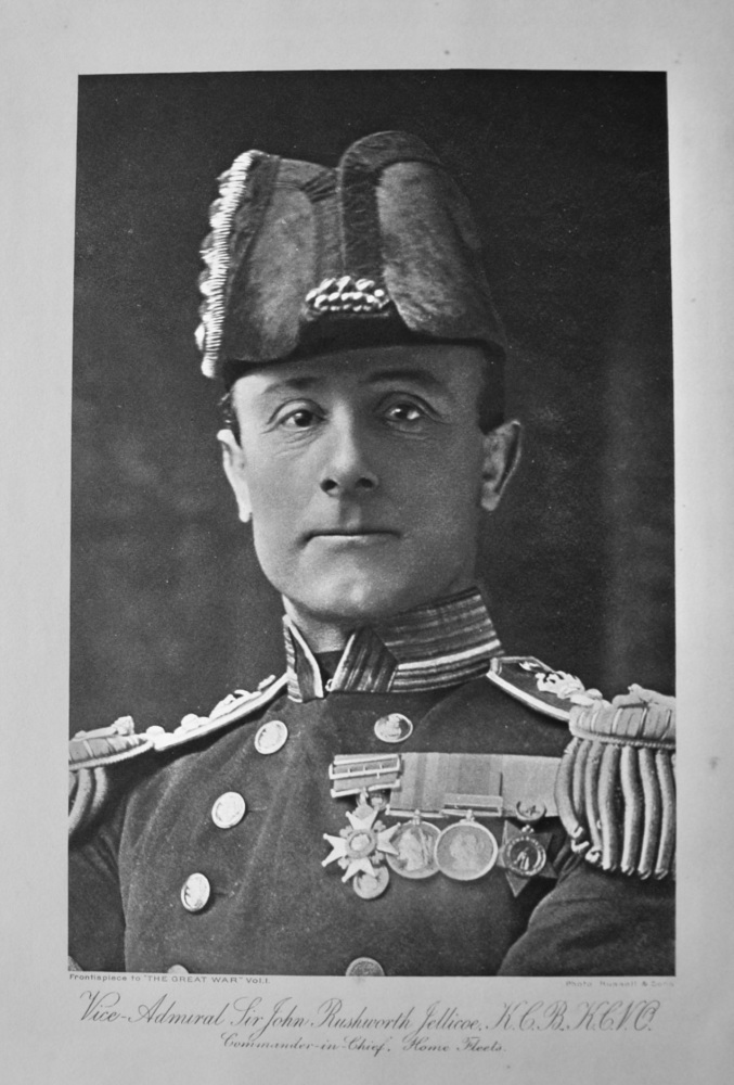 Vice Admiral Sir John Rushworth Jellicoe, Commander-in-Chief, Home Fleets.  (1914 - 1918 War.)