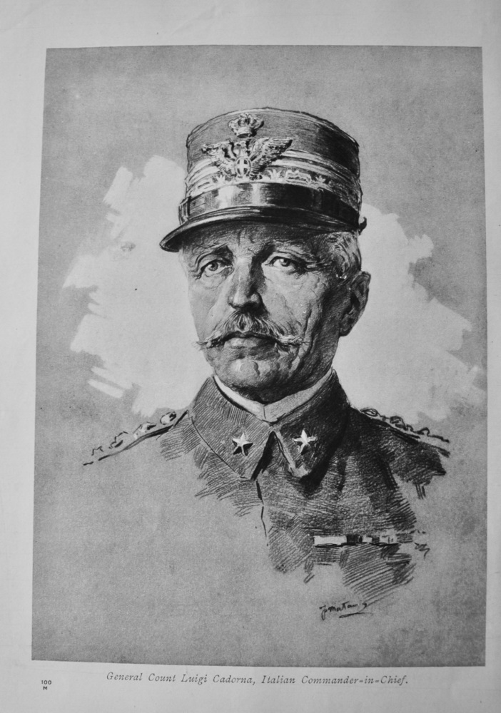 General Count Luigi Cadorna, Italian Commander-in-Chief.