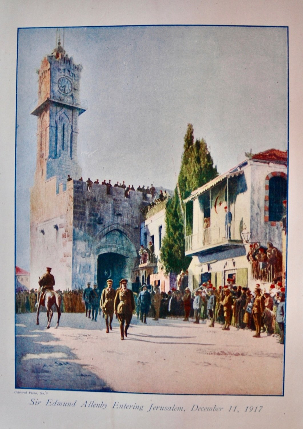 Sir Edmund Allenby Entering Jerusalem, December 11, 1917.   (1914 - 1918 Wa