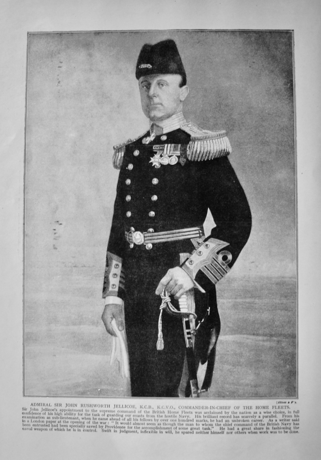 Admiral Sir John Rushworth Jellicoe, K.C.B., K.C.V.O.,  Commander-in-Chief 