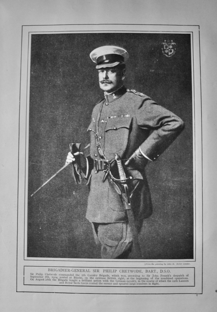 Brigadier-General Sir Philip Chetwode, Bart., D.S.O.   (1914 - 1918 War.)