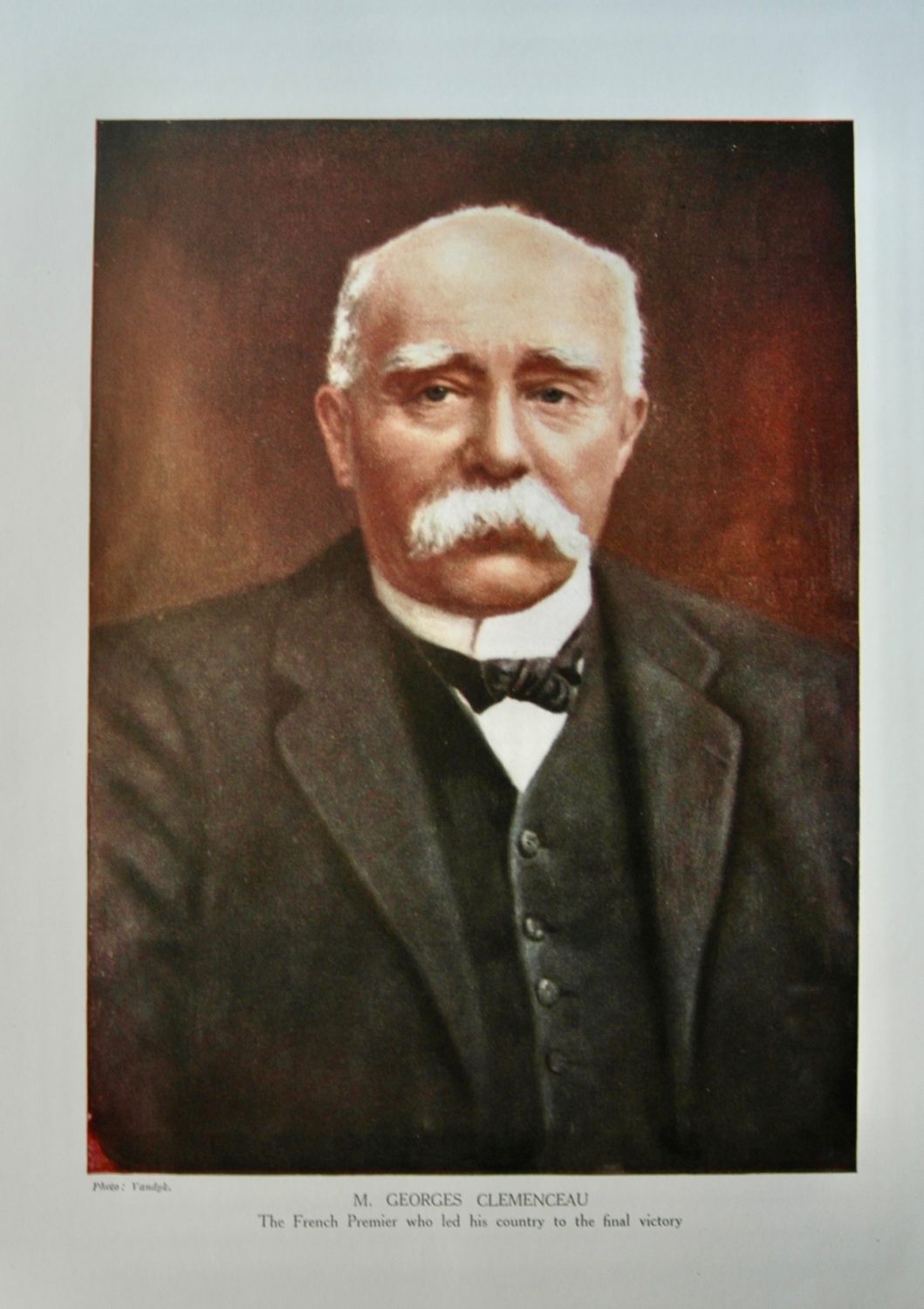 M. Georges Clemenceau.  The French Premier who led his country to the final