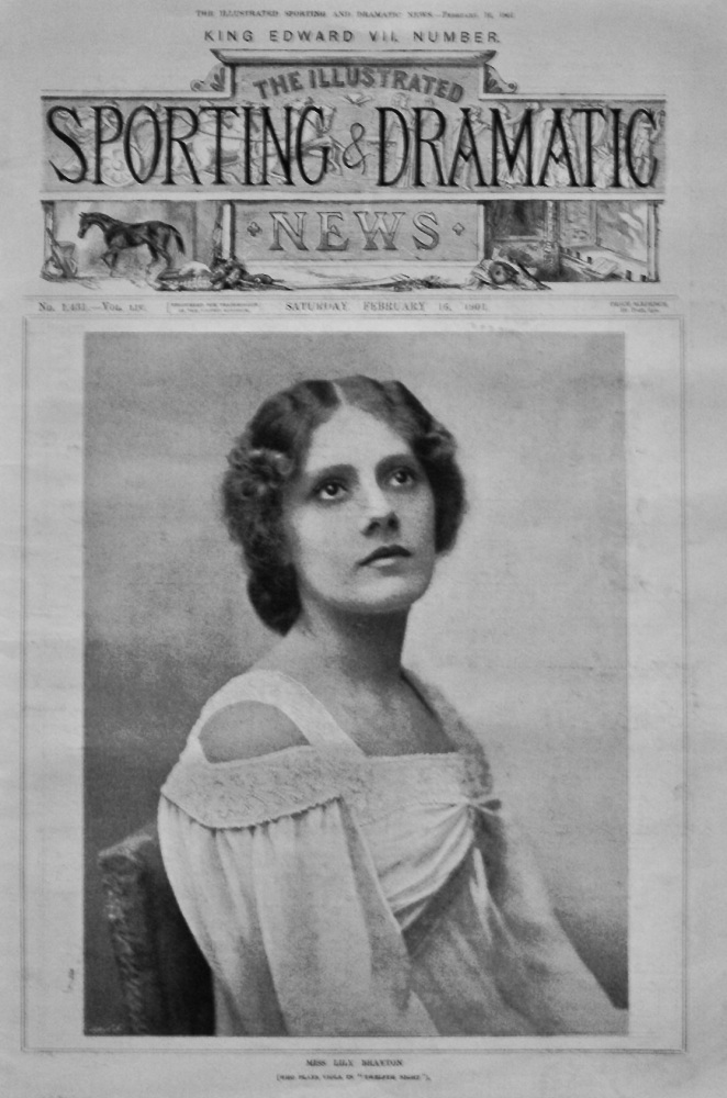 Miss Lily Brayton (Who Plays Viola in "Twelfth Night").  1901.