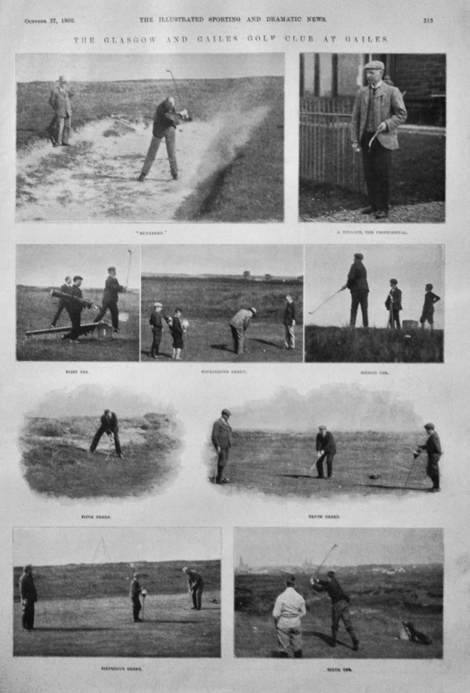 The Glasgow and Gailes Golf Club at Gailes.  1900.