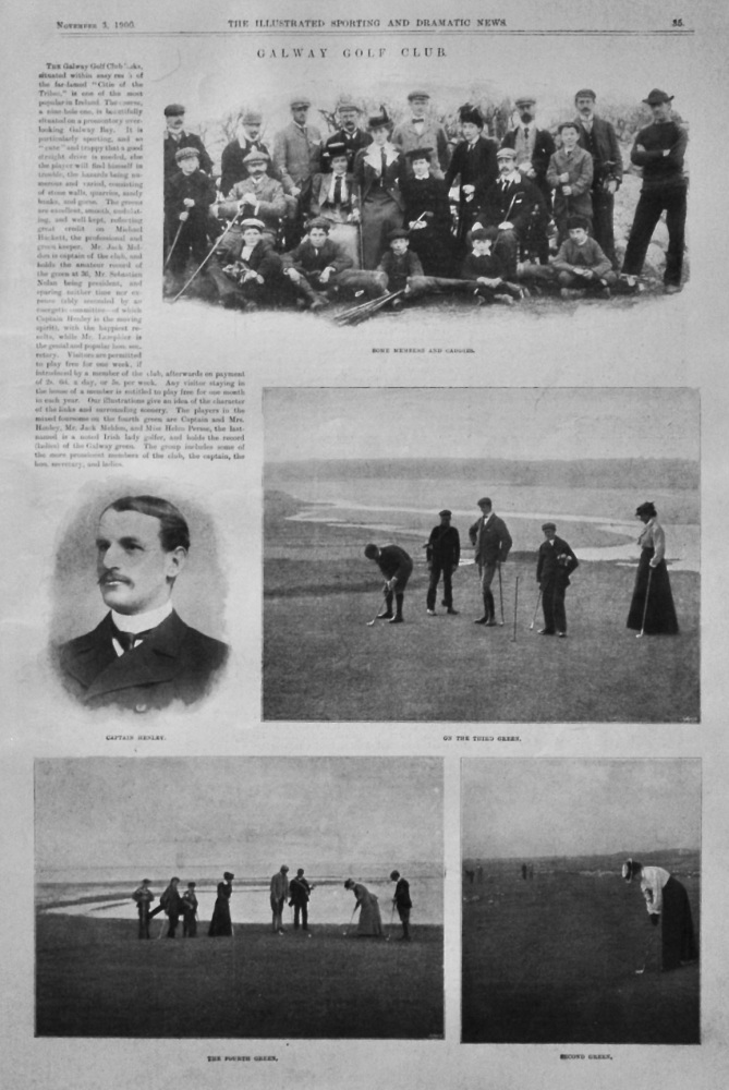 Galway Golf Club.  1900.