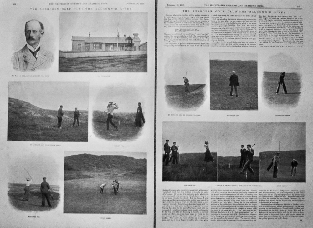 The Aberdeen Golf Club- The Balgownie Links.  1900.