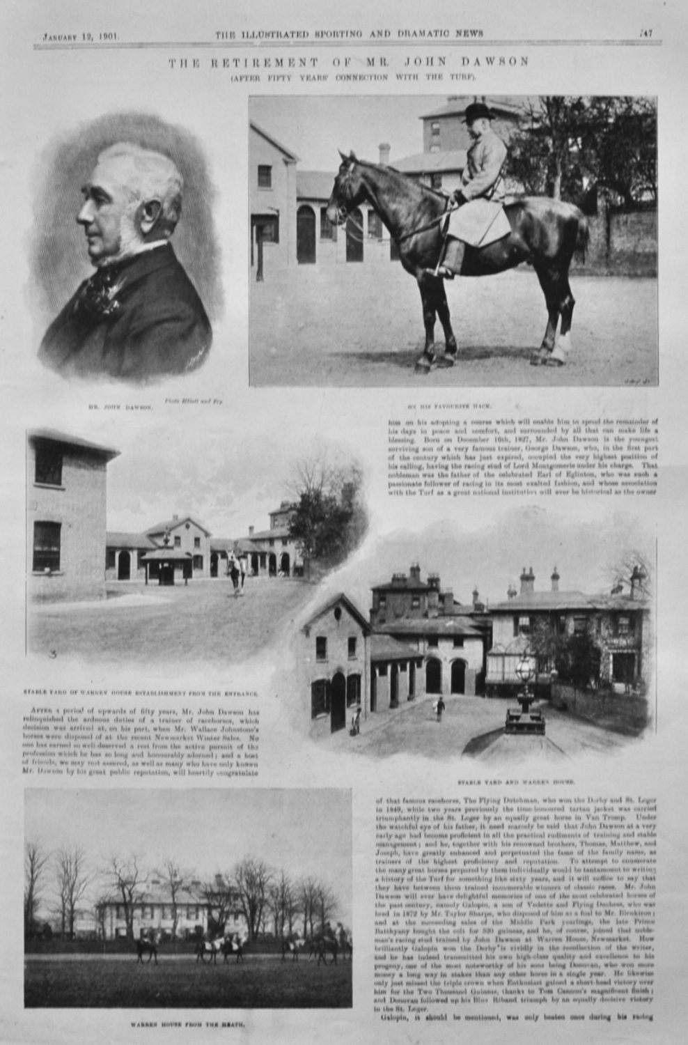 The Retirement of Mr. John Dawson.  1901.