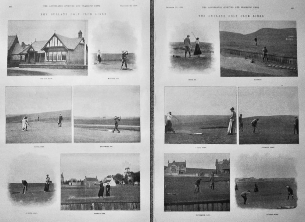 The Gullane Golf Club Links.  1900.