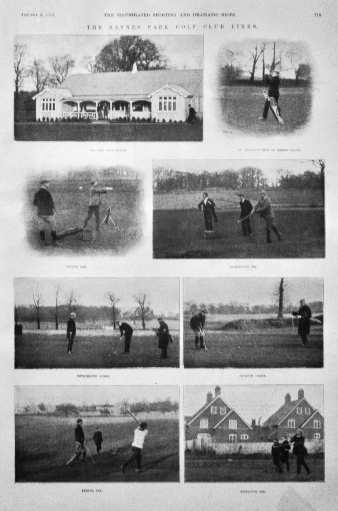 The Raynes Park Golf Club Links.  1901.