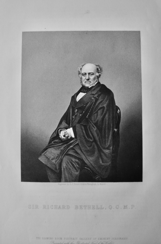Sir Richard Bethell,  Q.C.  &  M.P.   1859.