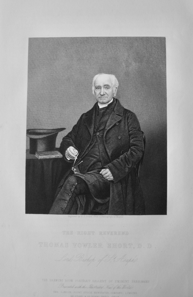 The Right Reverend Thomas Vowler Short, D. D.  1859.