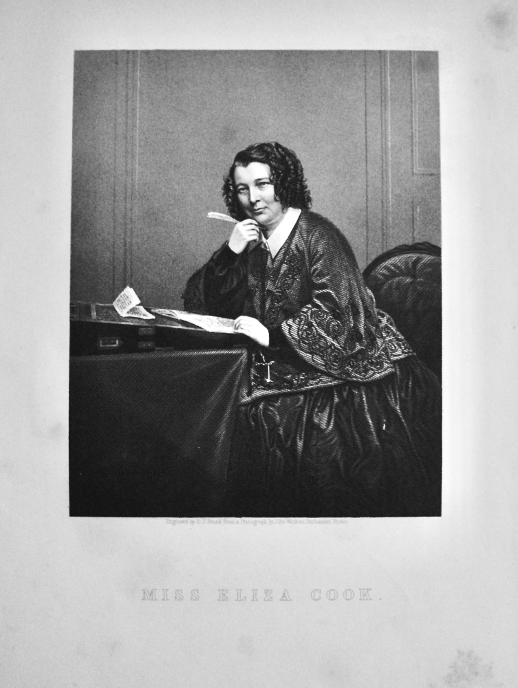 Miss Eliza Cook. (Poet).  1859.