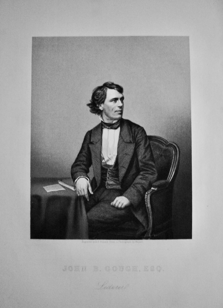 John B. Gough. (Lecturer).   1859.