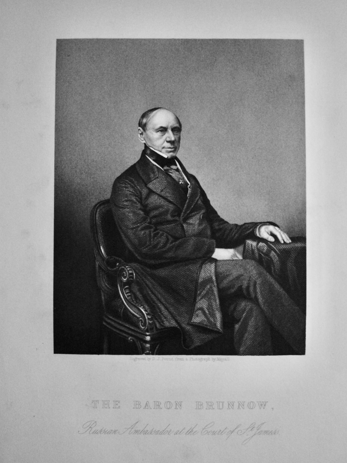 The Baron Brunnow.  Russian Ambassador at the Court of St. James's.  1859.