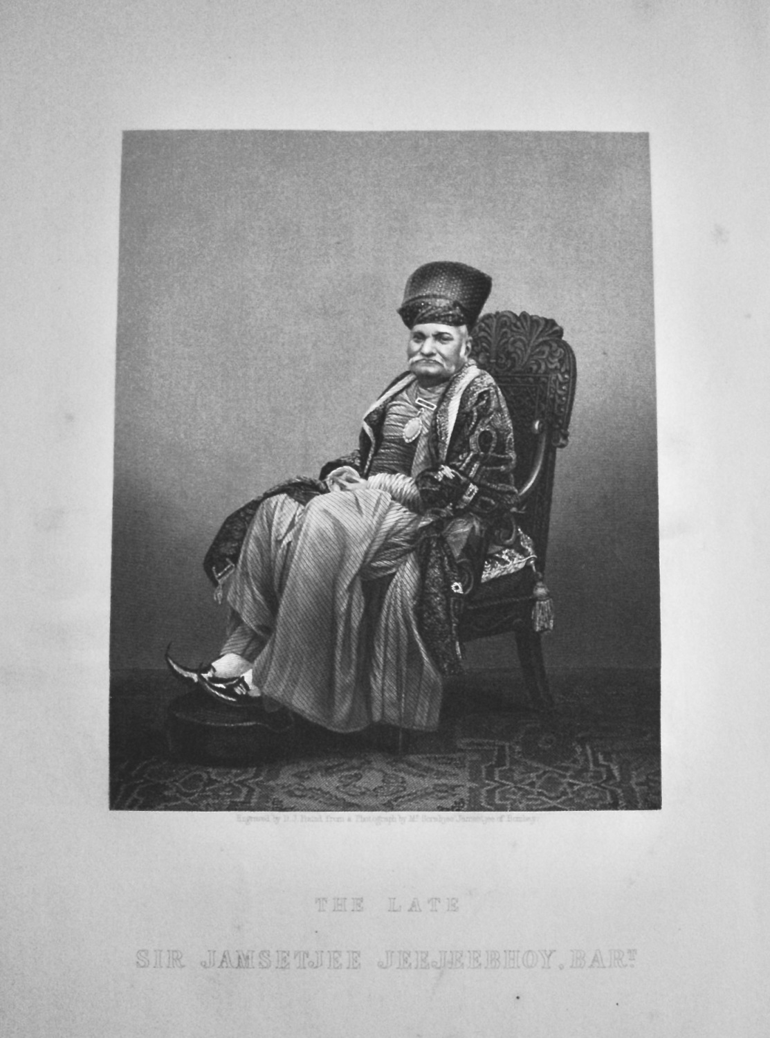 The Late Sir Jamsetjer  Jeejeebhoy, Bart.  1859.